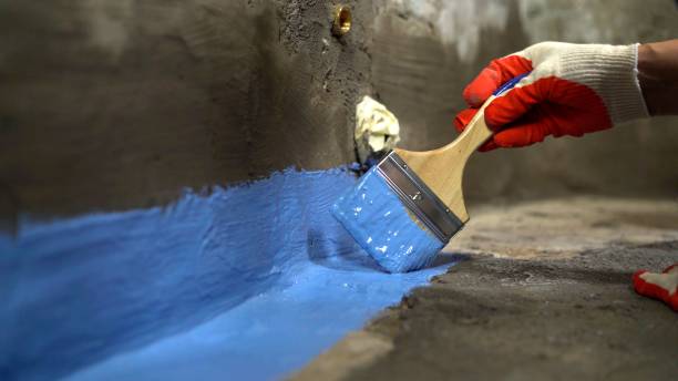 Commercial Exterior Waterproofing project at a Millstone Township, NJ business property by SJ Waterproofing Pros